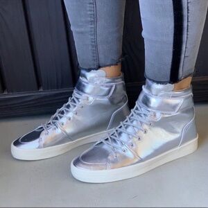 🆕Creative Recreation High Top Silver Sneakers
